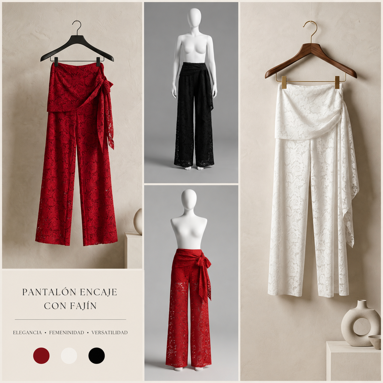 Pantalón de encaje 