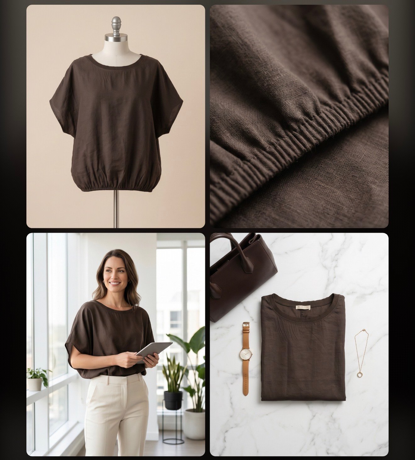Camiseta marrón 