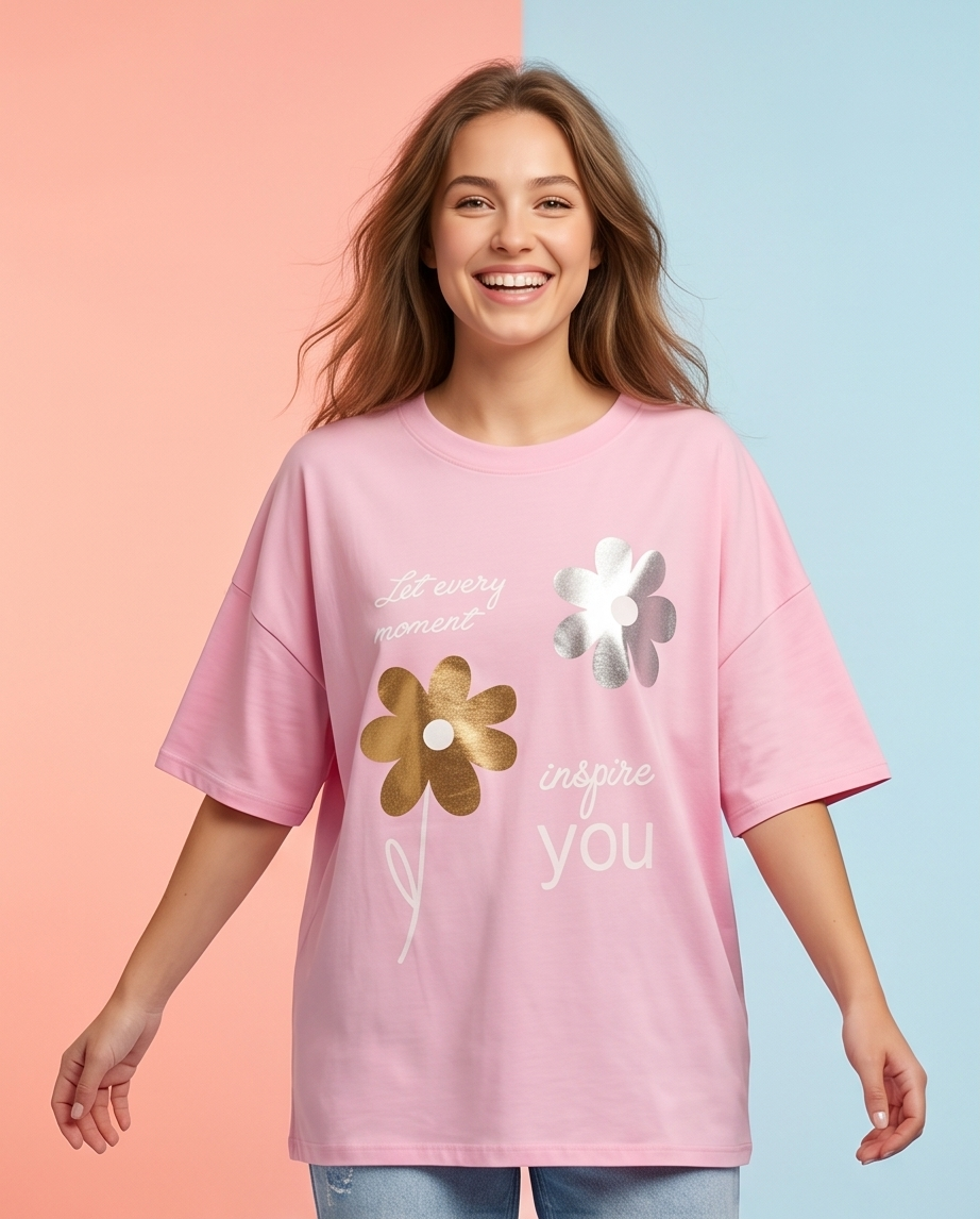 Camiseta flor 